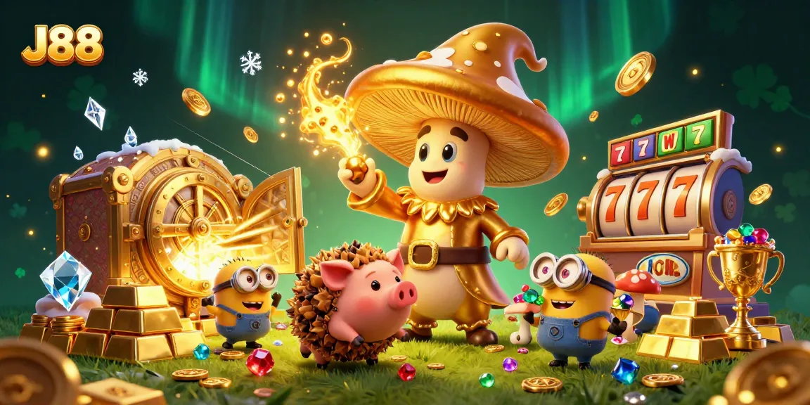 Engage in thrilling J88 gameplay with magical characters and dynamic casino elements bursting with treasures.